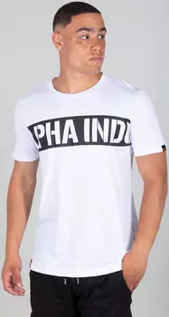 Alpha Industries Printed Stripe Футболка, белый