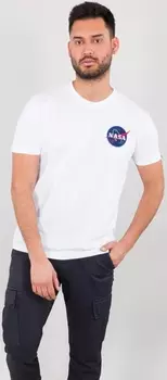 Футболка Alpha Industries Space Shuttle, белая