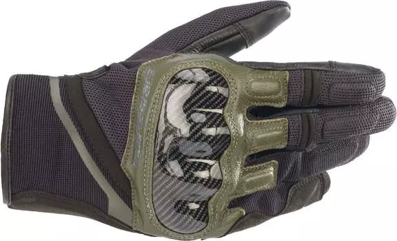 Перчатки Alpinestars Chrome мотоциклетные, черно-зеленые