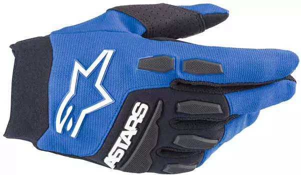 Alpinestars Freeride Молодежные велосипедные перчатки, синий/белый