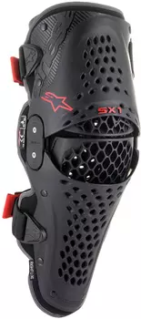 Наколенник Alpinestars SX-1 V2, черный/красный