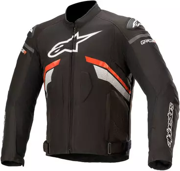 Мотоциклетная текстильная куртка Alpinestars T-GP Plus V3, черный/белый/красный