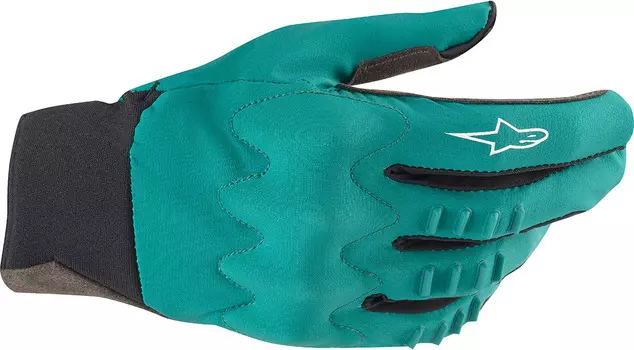Велосипедные перчатки Alpinestars Techstar, зеленый/синий
