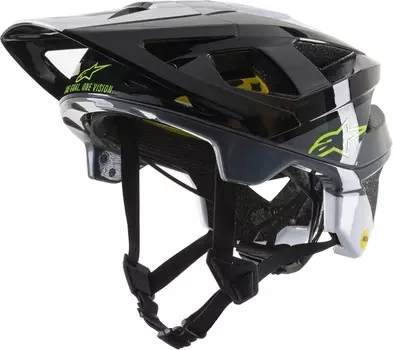 Велосипедный шлем Alpinestars Vector Tech Pilot MIPS, черный/белый