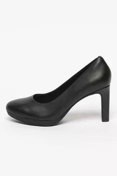 Ambyr Joy кожаные туфли с овальным носком Clarks, черный