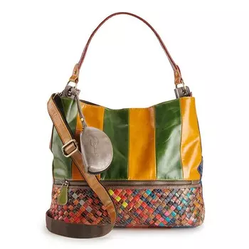 Ameri Кожаная сумка через плечо Colton Ameri Leather, цвет Rainbow