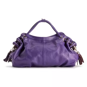 Ameri Кожаная сумка Musette Musette Ameri Leather, фиолетовый