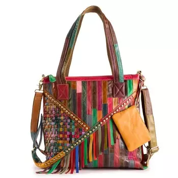 Ameri Кожаная сумка Zele Ameri Leather, мультиколор