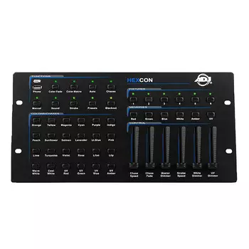 Американский DJ Hexcon 36-канальный DMX DJ контроллер освещения American DJ American DJ Hexcon 36-channel DMX DJ Lighting Controller