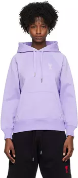 AMI Alexandre Mattiussi SSENSE Эксклюзивная фиолетовая толстовка Ami de C?ur