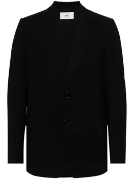 AMI Paris однобортный пиджак, черный