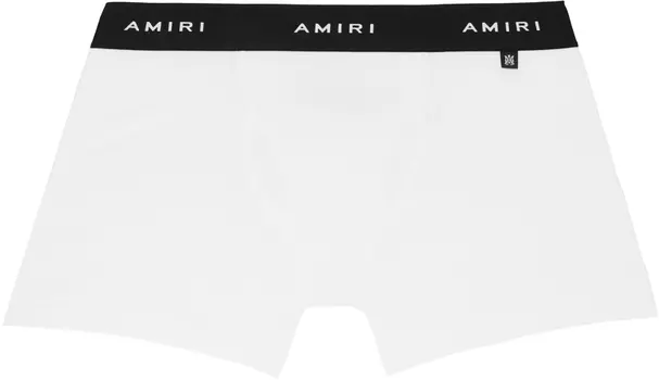 AMIRI Белые жаккардовые трусы-боксеры