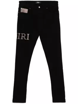AMIRI джинсы Snake Logo, черный