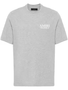 AMIRI футболка Bones Stacked, серый