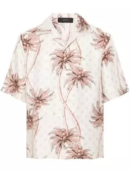 AMIRI шелковая рубашка Twisted Palms