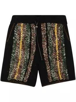 AMIRI шорты с принтом, черный