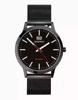 Аналоговые мужские часы Sekonda черного цвета