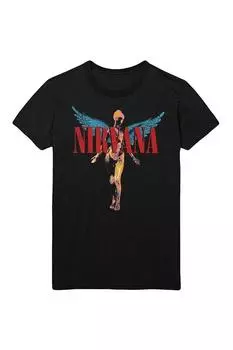 Ангельская футболка Nirvana, черный