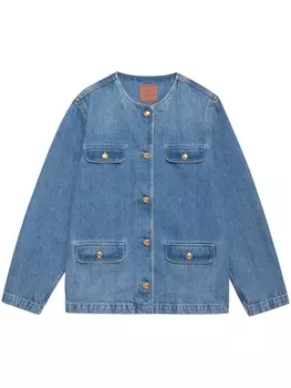 ANINE BING Janet denim jacket, синий