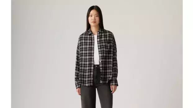 Анри фланелевая рубашка Levi's, черный