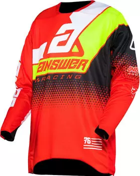 Джерси Answer Elite Korza, красный/желтый/черный