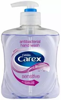 Антибактериальное жидкое мыло для чувствительной кожи, 250 мл. Carex, Inne