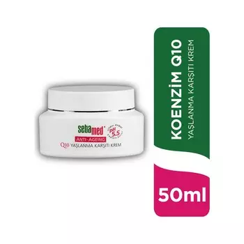 Антивозрастной защитный крем Sebamed для лица с коэнзимом Q10, 50 мл
