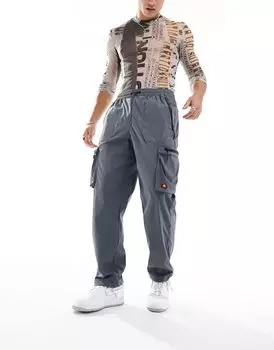 Антрацитовые брюки карго ellesse Squadron