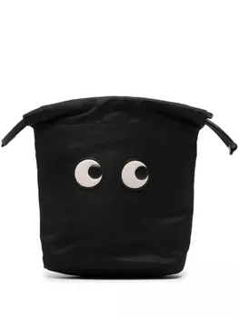 Anya Hindmarch косметичка с нашивкой, черный