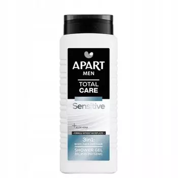 APART NATURAL Men Total Care Sensitive Гель для душа 3 в 1 500 мл New