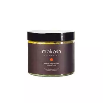 Апельсин и корица, солевой скраб для тела Апельсин с корицей, 300 г Mokosh, Body Salt Scrub