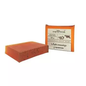 Апельсиновое мыло с корицей 130 г Soap&Friends