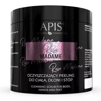 APIS Очищающий скраб для рук и ног Rose Madame 700г