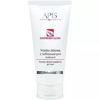 Apis Raspberry Glow Гелевая маска с сублимированной малиной, гиалуроновой кислотой и керамидами 200 мл, Bipin