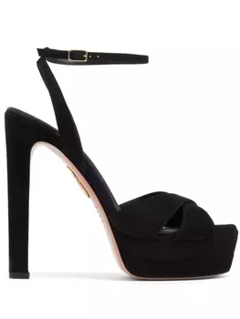 Aquazzura босоножки на платформе, черный