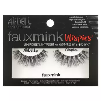 Ardell, Faux Mink, накладные ресницы Wispies, 1 пара