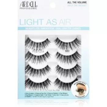 Ardell Light As Air Multipack Накладные ресницы - Тип 522, 2 упаковки по 4 ресницы в каждой