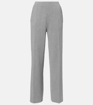 Арно спортивные брюки с высокой талией Max Mara, Grigio Chiaro