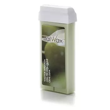Ароматный воск с диоксидом титана для депиляции в рулоне 100 мл. ItalWax Olive -