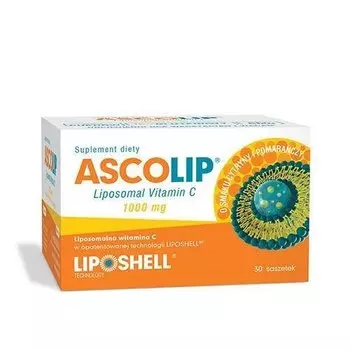AscoLip Липосомальный витамин С 1000мг, 30 пакетиков