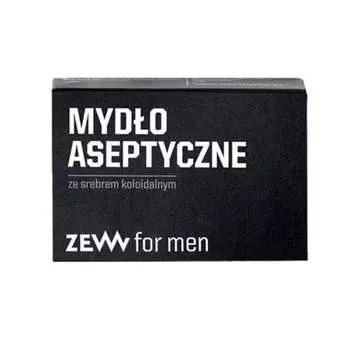 Асептическое мыло с коллоидным серебром, 85 мл Zew For Men