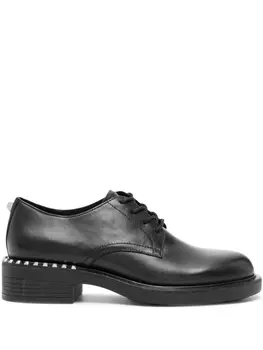Ash Rockstud-detail leather brogues, черный