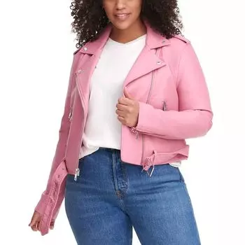 Асимметричная мотоциклетная куртка из искусственной кожи Levi's больших размеров Levi's