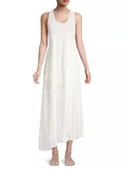 Асимметричное макси-платье racerback Jil Sander Natural