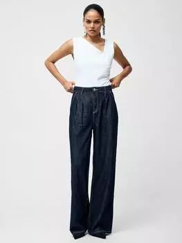 Асимметричное присборенное боди rallie French Connection, цвет Linen White