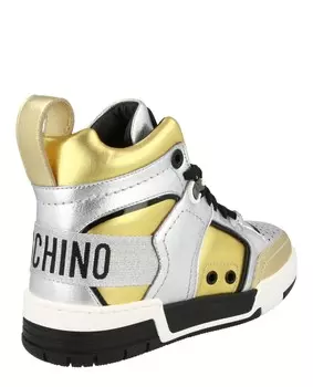 Асимметричные высокие кеды Streetball Moschino, мультиколор