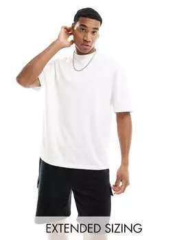 ASOS DESIGN – белая плотная футболка оверсайз