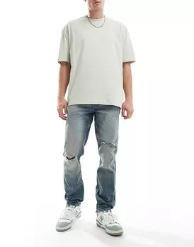 ASOS DESIGN – голубые джинсы узкого кроя
