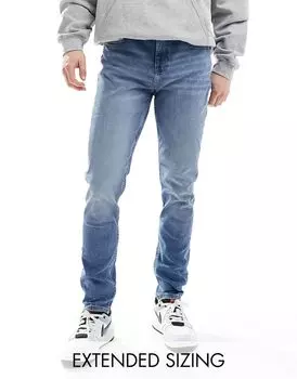 ASOS DESIGN – голубые винтажные джинсы скинни