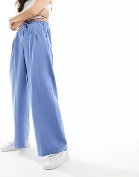 ASOS DESIGN — синие брюки строгого кроя